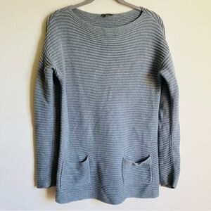 Vince Camuto Gray Front Pocket Thick Knit Sweater Dress S